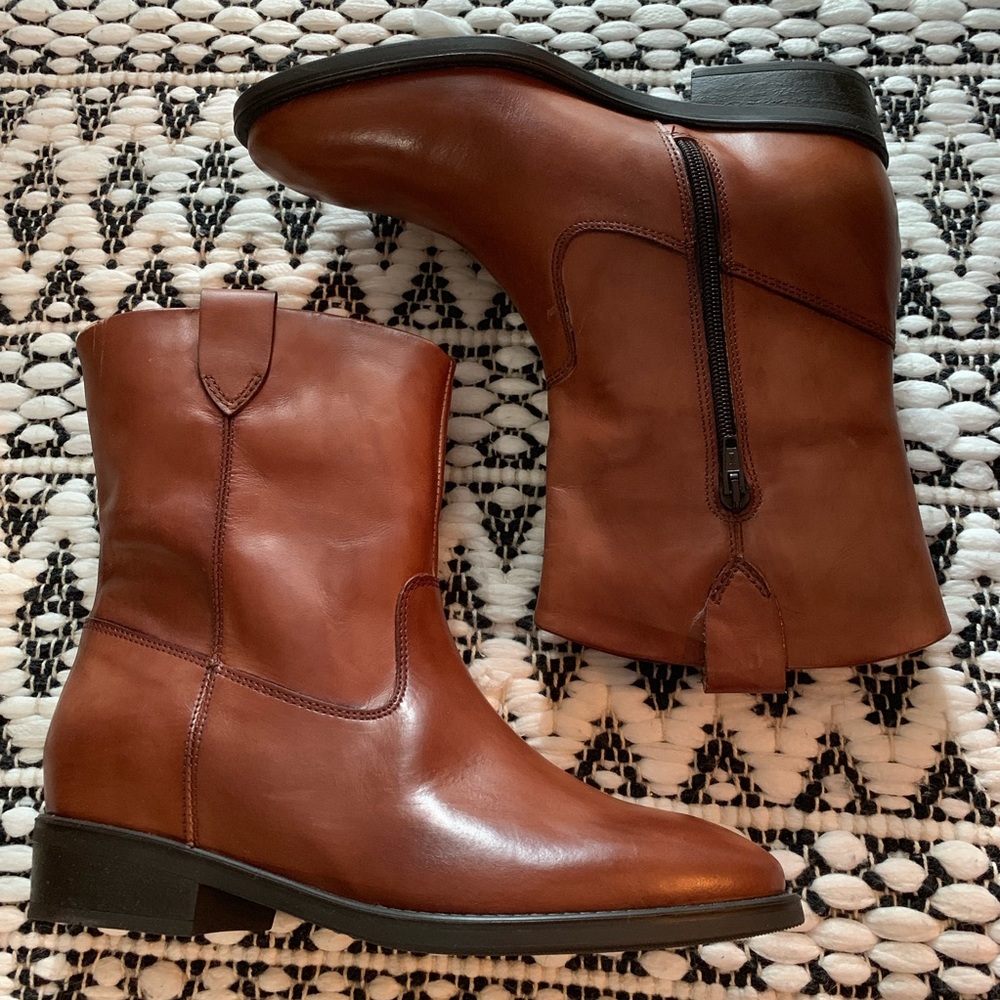 Anthropologie Paola Ferri Leather Boots